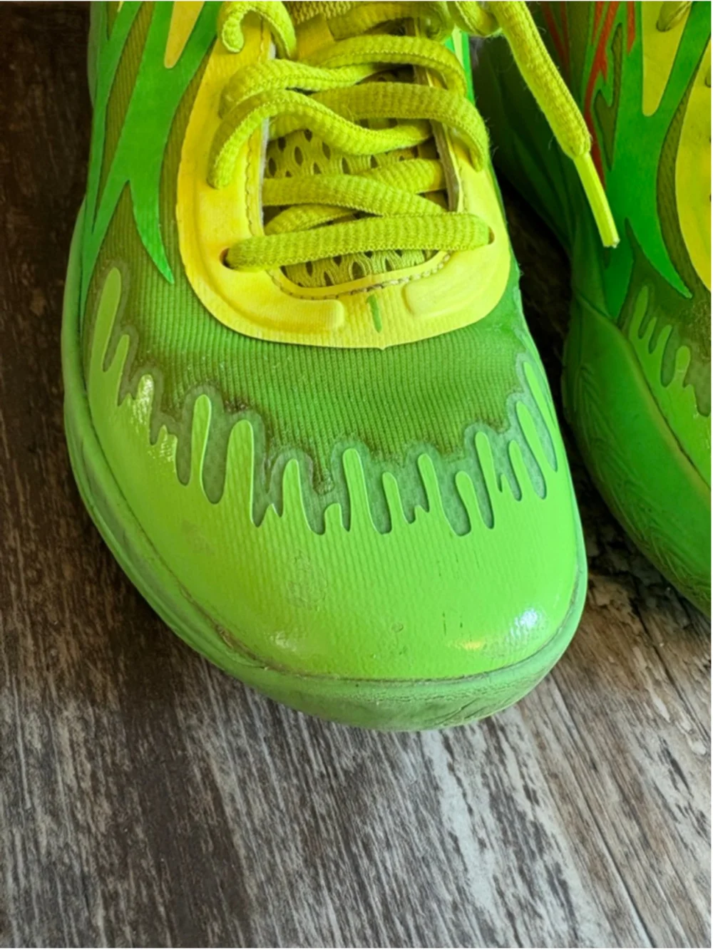 Puma x LaMelo Ball Nickelodeon Slime Basketball Sneakers Neon Green